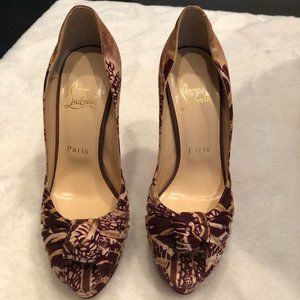 Christian Louboutin Brown Multicolor Jenny Pump